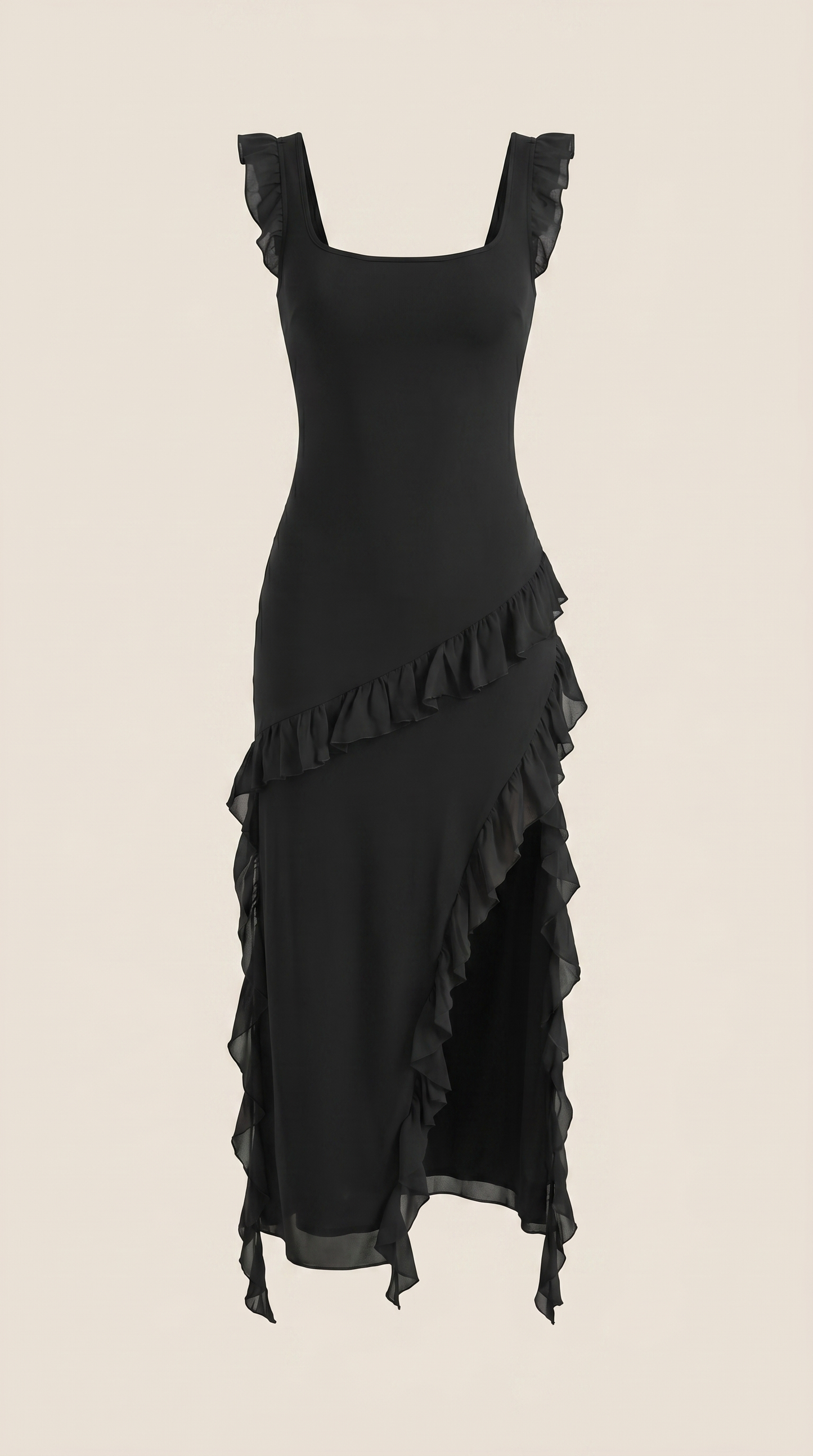 Vestido Maxi Susan con Volantes