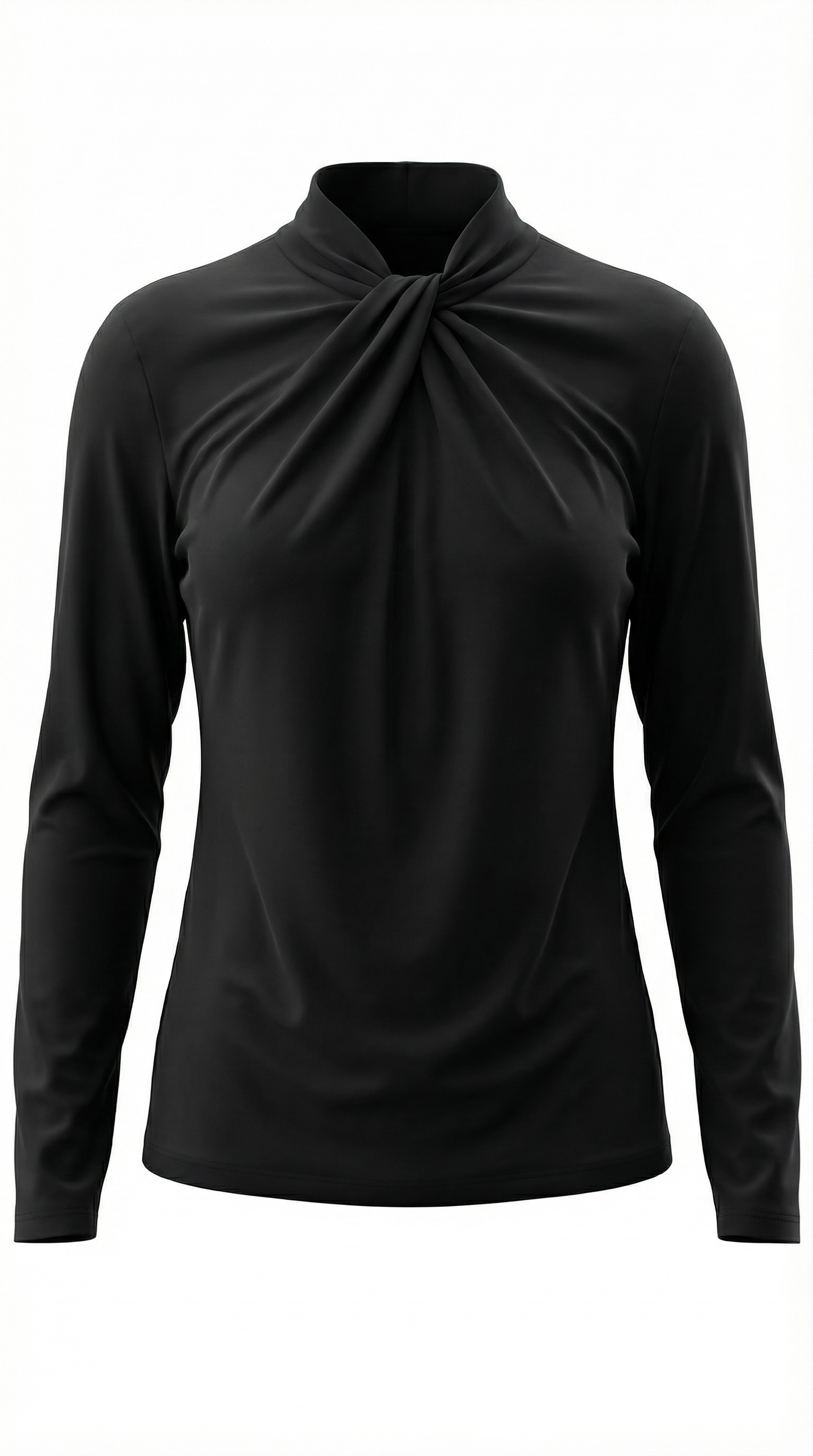 Blusa Jamie con Cuello Alto Anudado