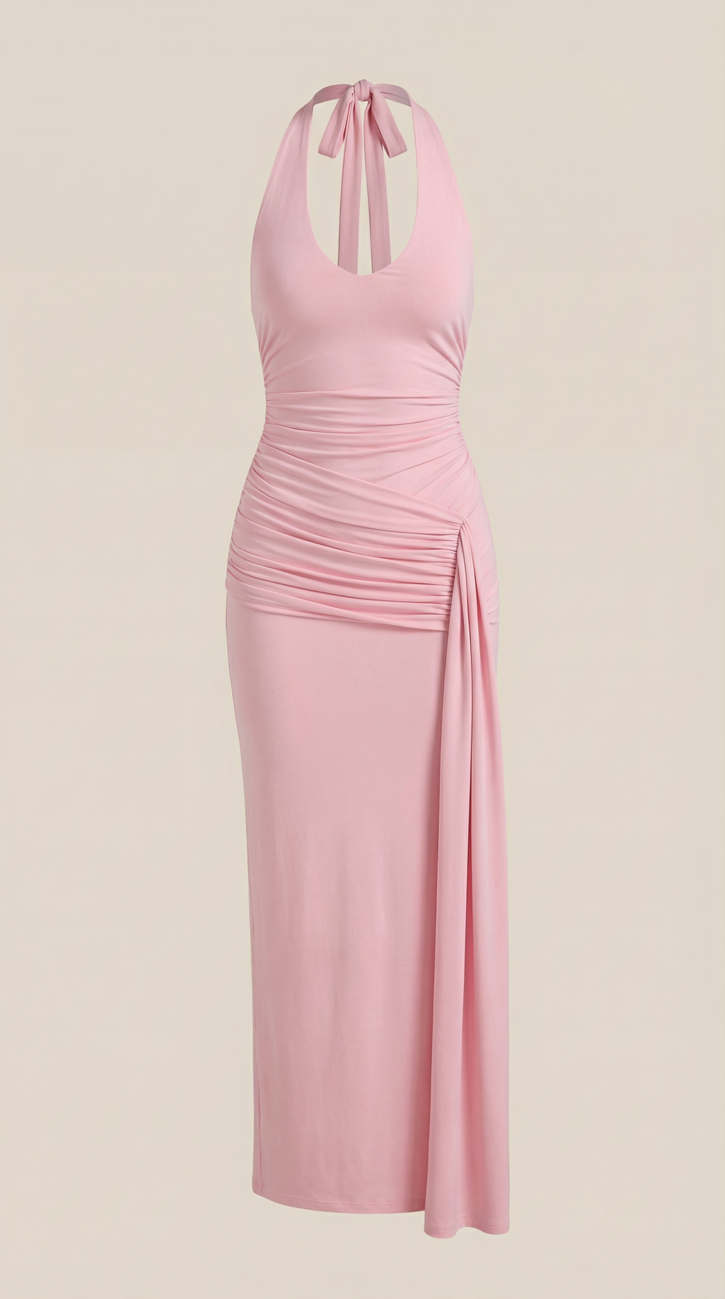 Vestido Maxi Paulette con Escote Halter