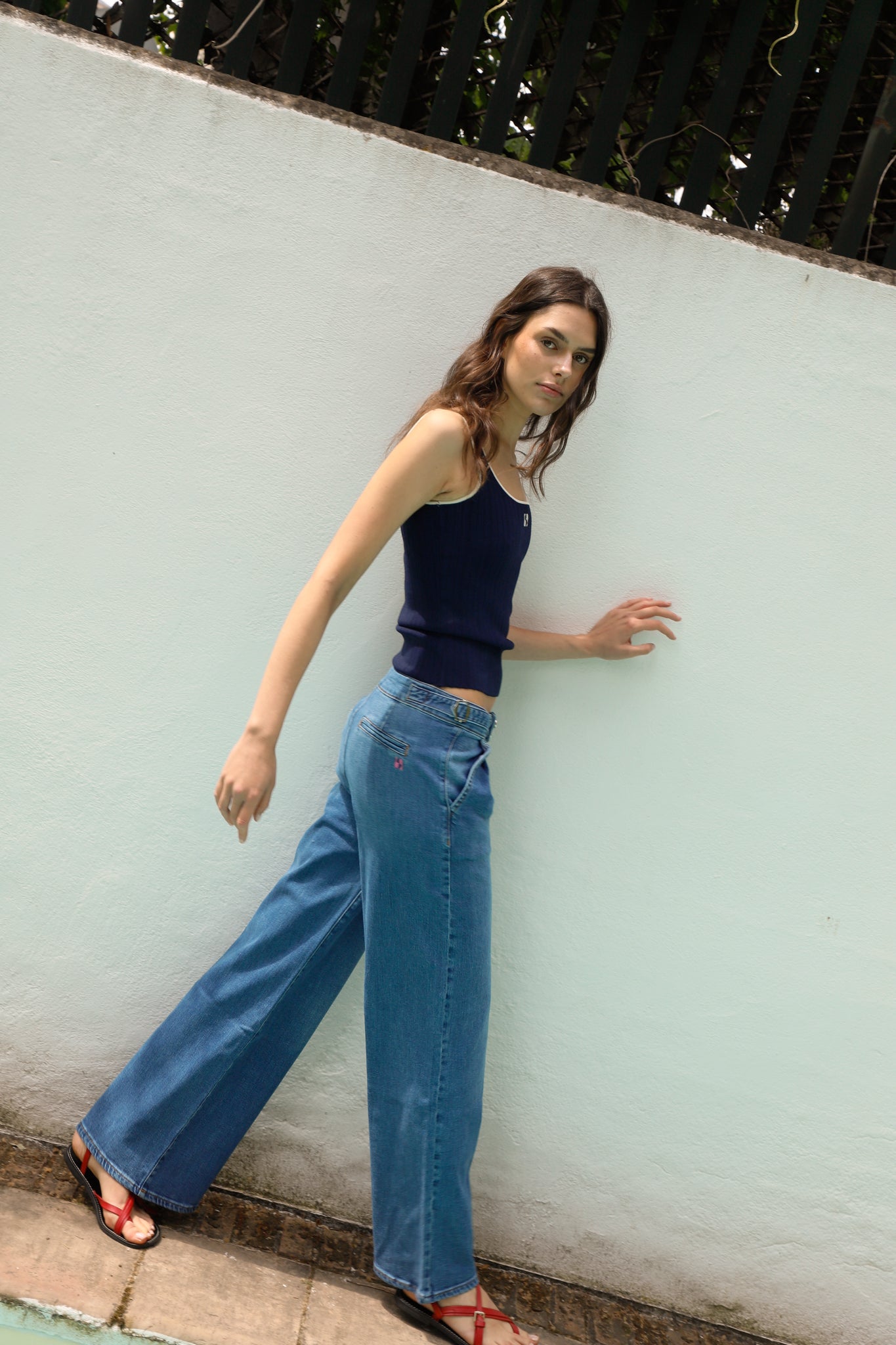 JEANS HEBILLA DENIM AZUL