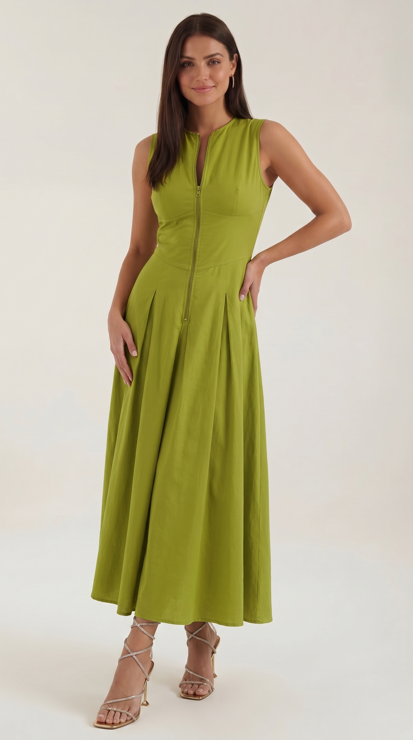 Vestido Midi Nancy de Corte A