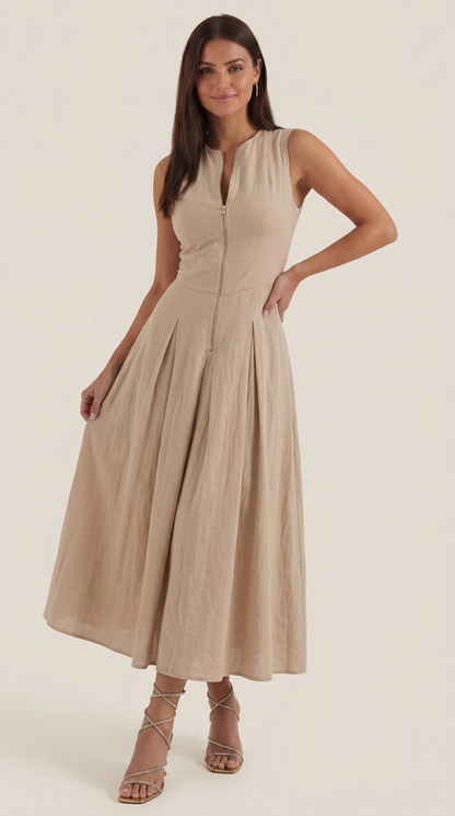 Vestido Midi Nancy de Corte A