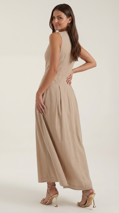 Vestido Midi Nancy de Corte A