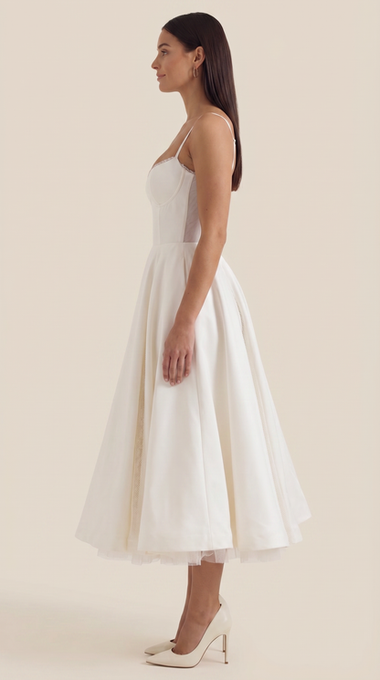 Vestido Midi Isolde de Tul