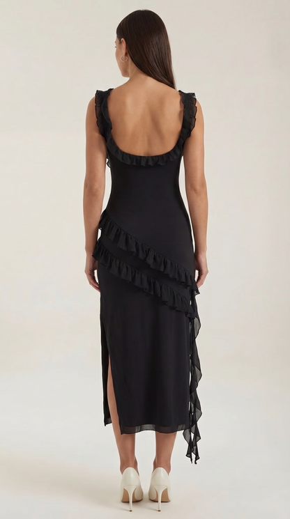 Vestido Maxi Susan con Volantes