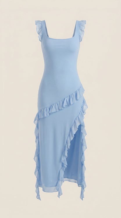 Vestido Maxi Susan con Volantes