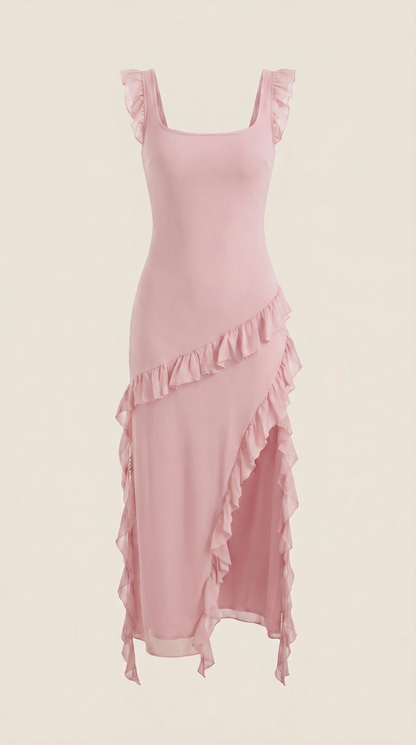 Vestido Maxi Susan con Volantes