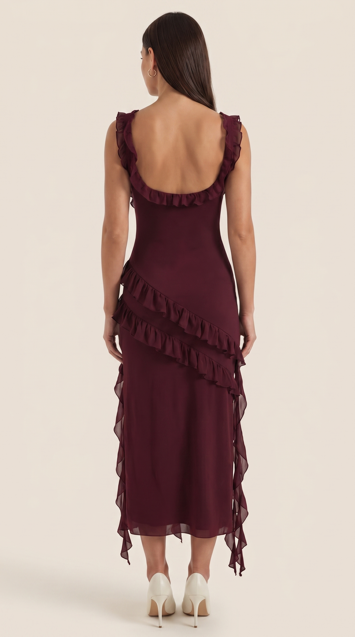 Vestido Maxi Susan con Volantes