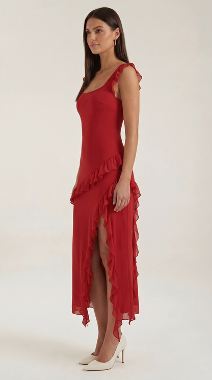 Vestido Maxi Susan con Volantes