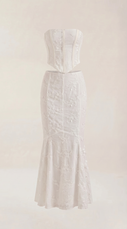 Vestido Maxi Anastasia de Encaje con Corsé