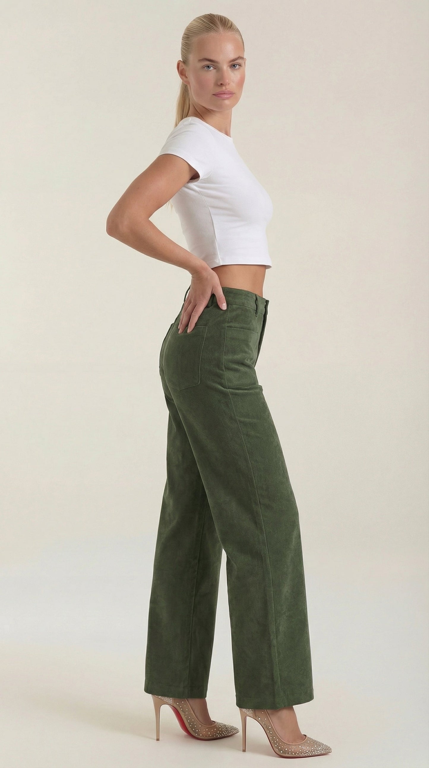 Pantalón Allison Ancho de Pana