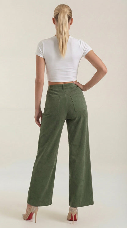 Pantalón Allison Ancho de Pana