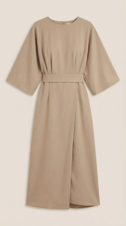 Vestido Midi Ana con Mangas Globo
