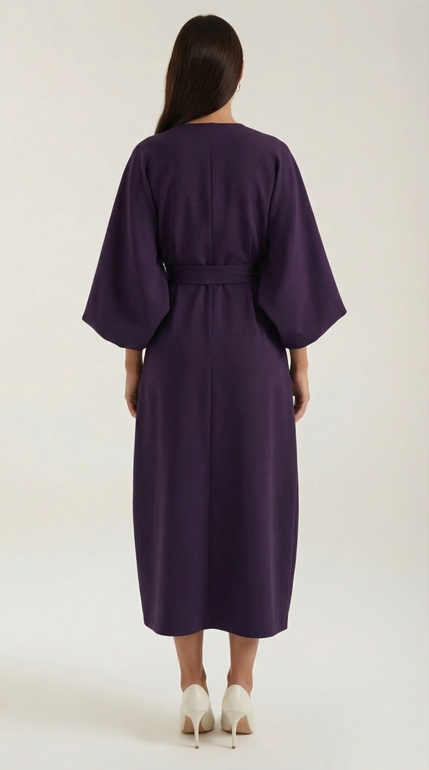 Vestido Midi Ana con Mangas Globo