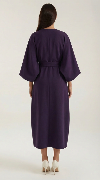 Vestido Midi Ana con Mangas Globo