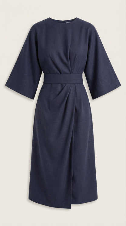 Vestido Midi Ana con Mangas Globo