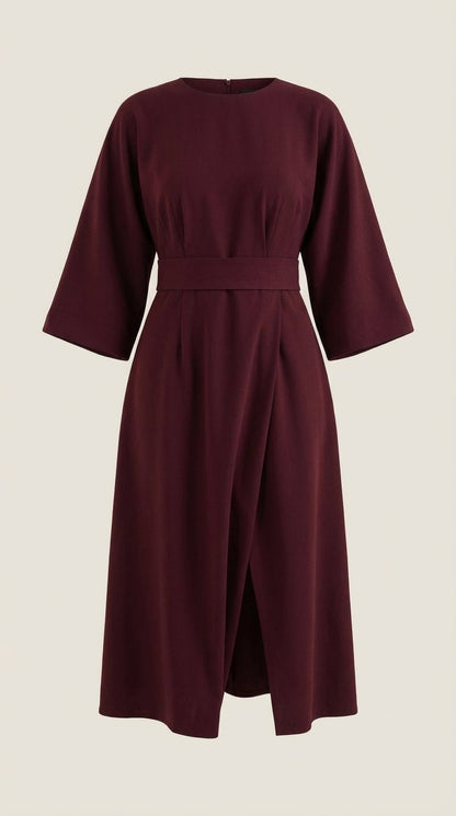 Vestido Midi Ana con Mangas Globo