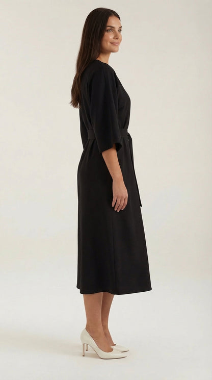 Vestido Midi Ana con Mangas Globo