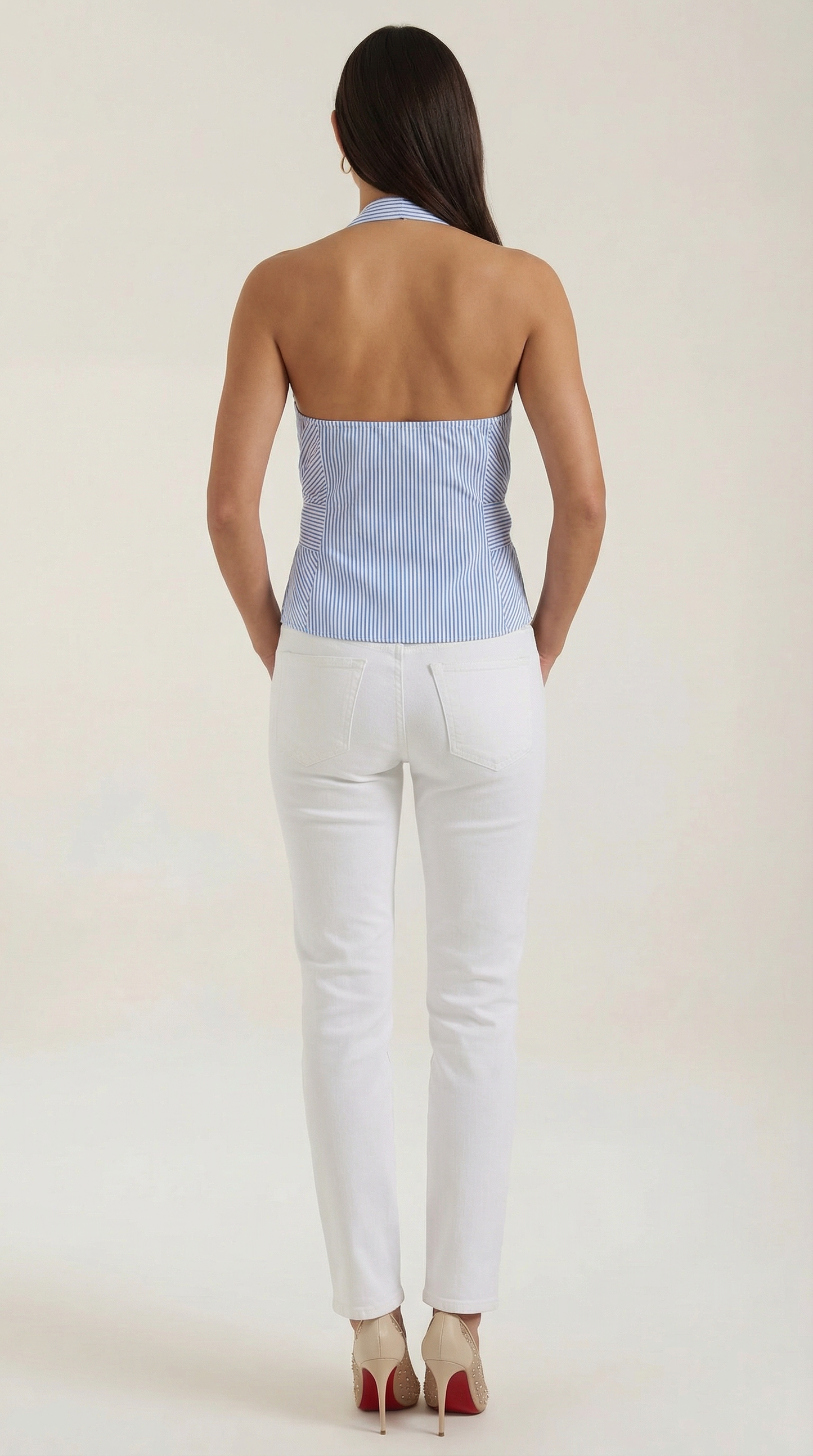 Top Halter Aspen con Lazo Grande