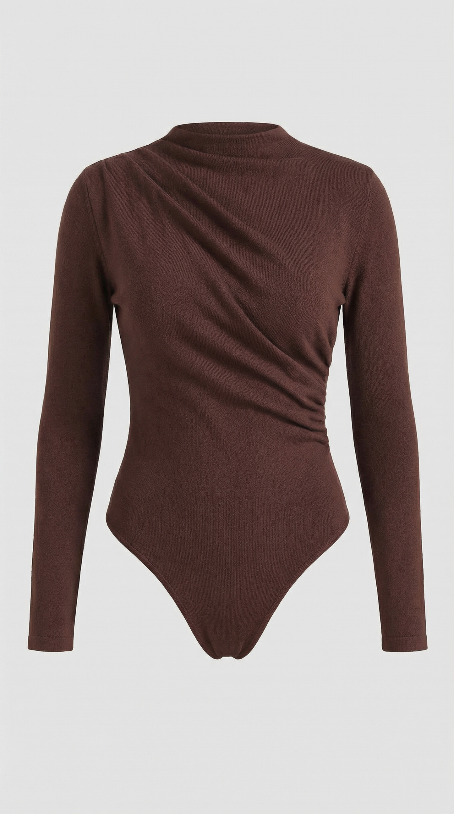 Top Audrey de Manga Larga con Cuello Alto