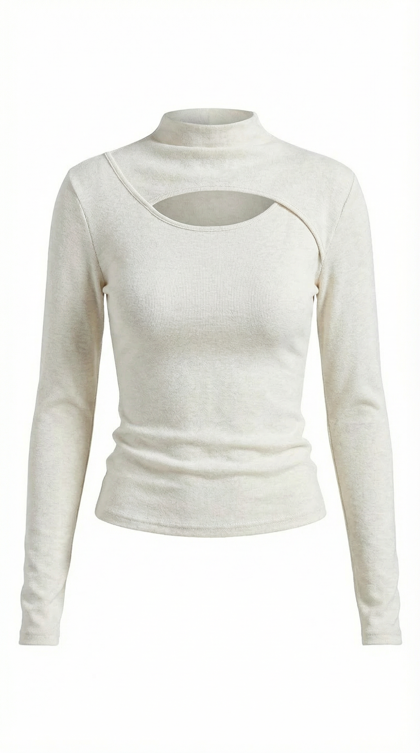 Top Barbara de Manga Larga con Cuello Alto