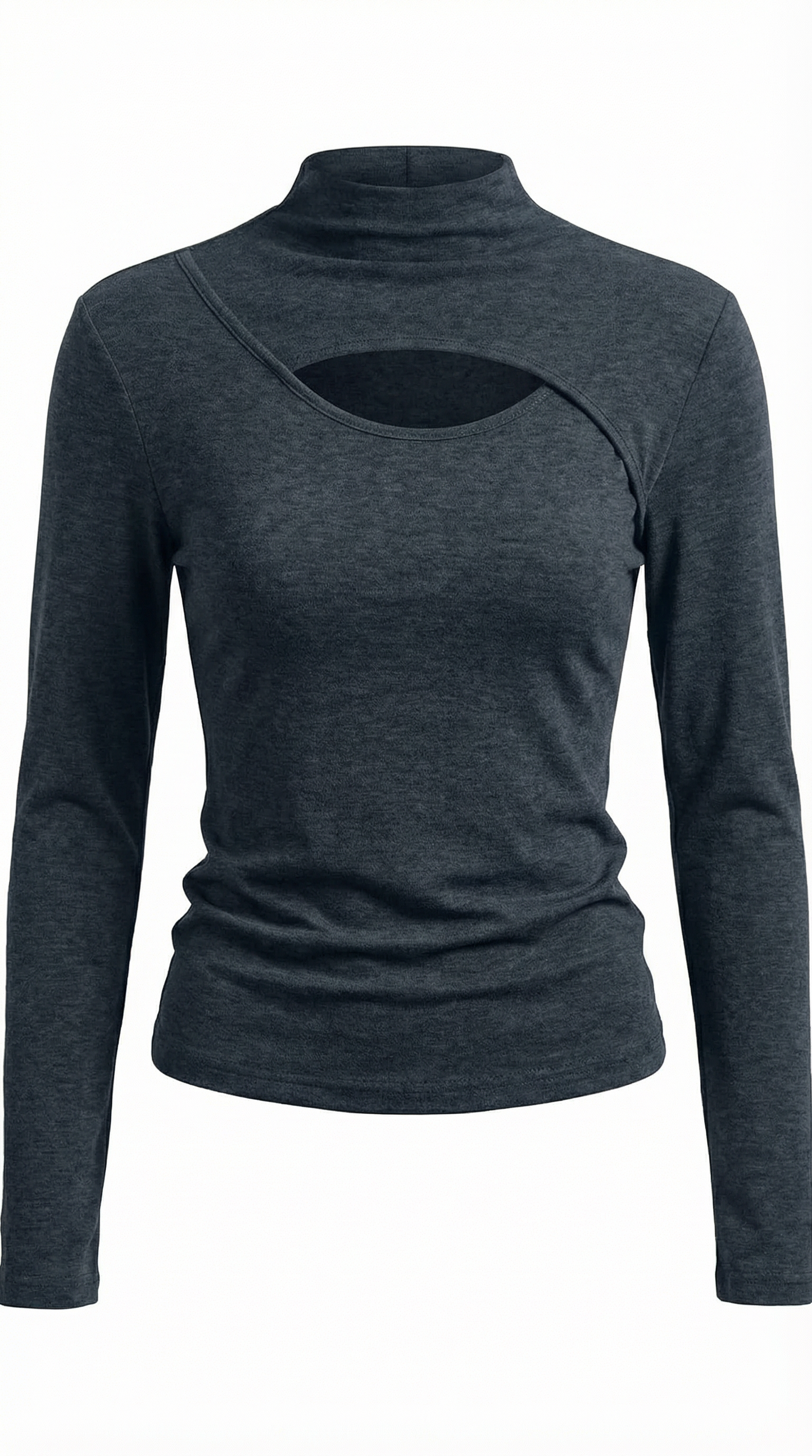 Top Barbara de Manga Larga con Cuello Alto