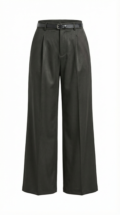 Pantalón Bertha de Pierna Ancha y Tiro Alto