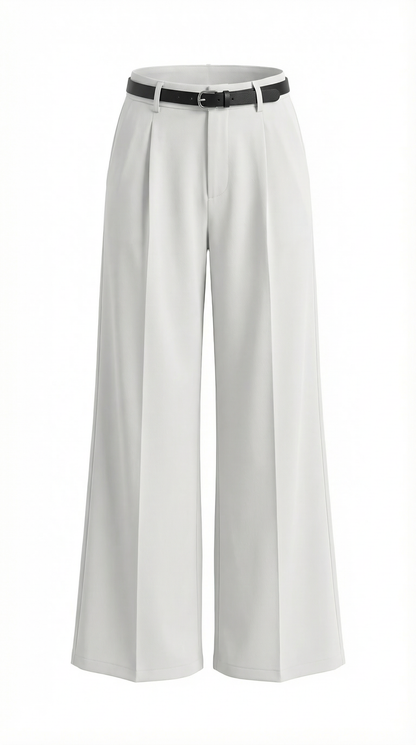 Pantalón Bertha de Pierna Ancha y Tiro Alto