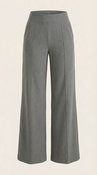 Pantalón Brooke de Pierna Ancha y Tiro Muy Alto