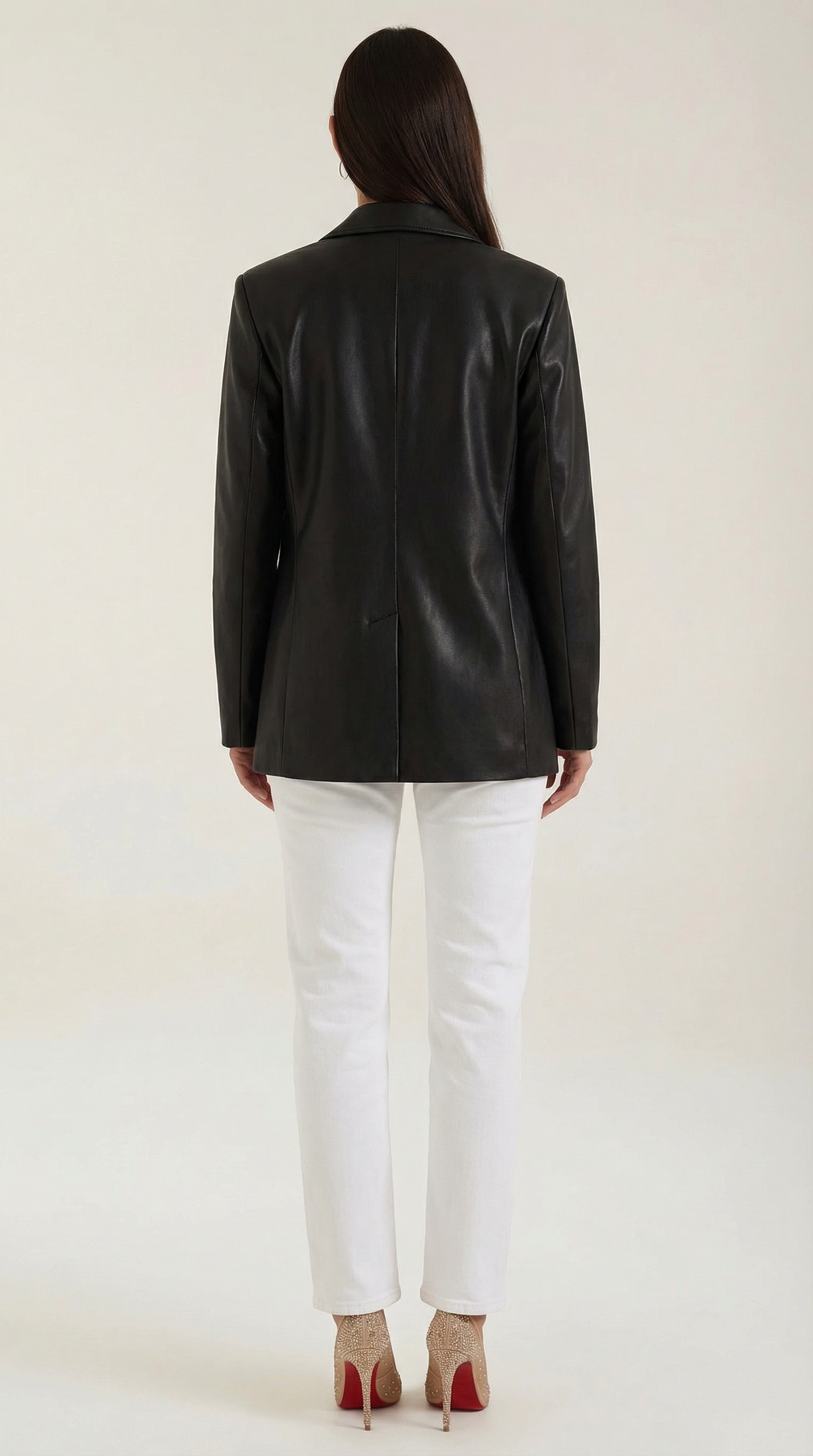 Blazer Oversize Catherine de Efecto Piel