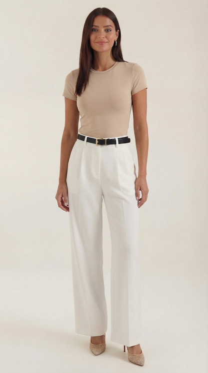 Pantalón Claire de Vestir con Tiro Alto