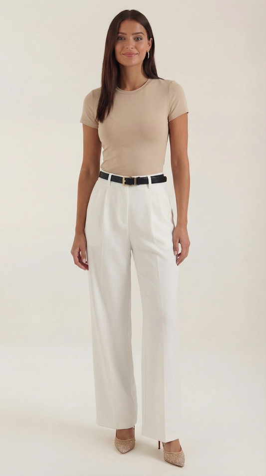Pantalón Claire de Vestir con Tiro Alto