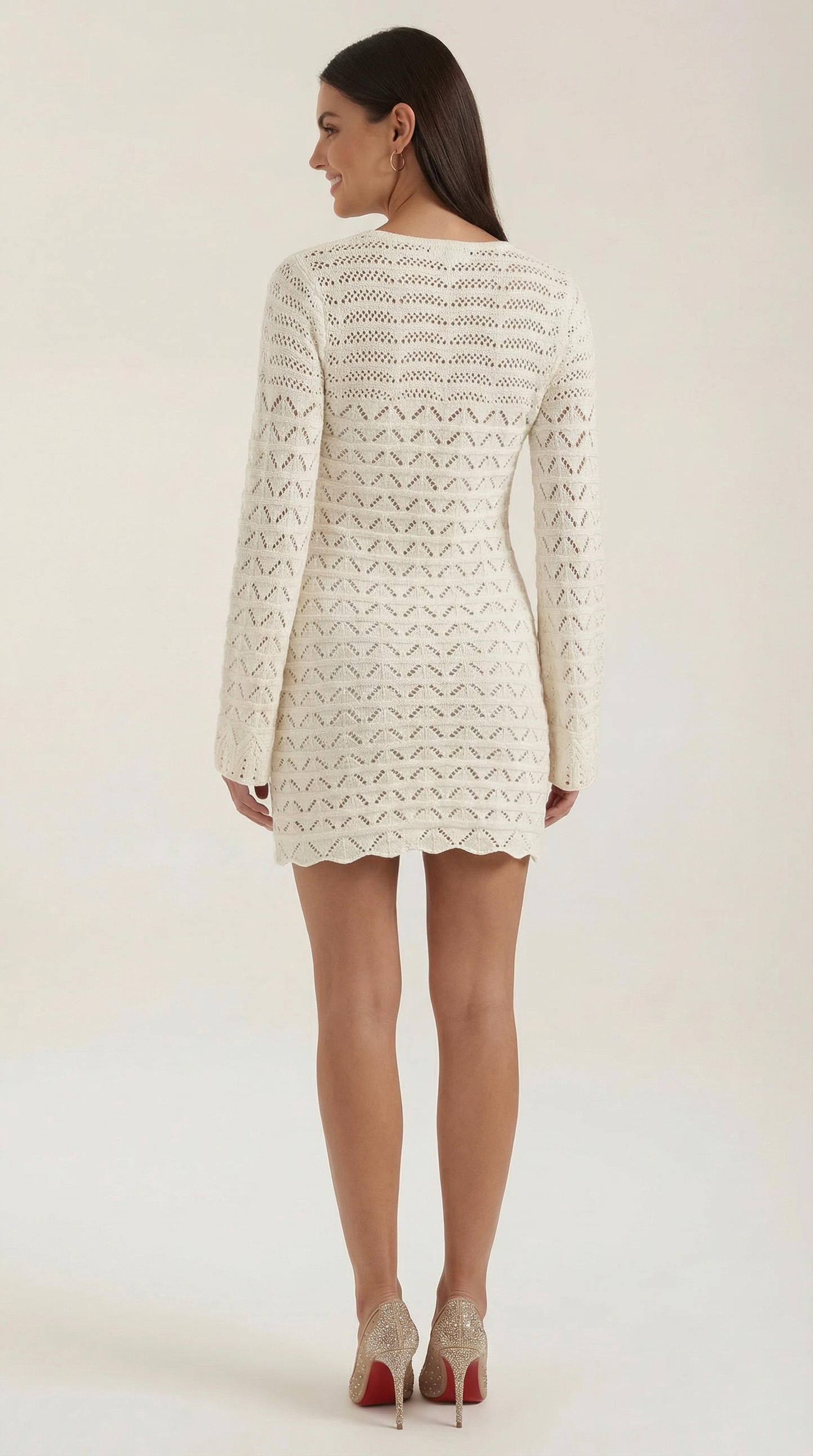 Vestido Mini Corinne de Estilo Crochet