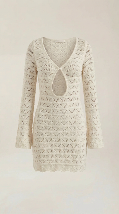 Vestido Mini Corinne de Estilo Crochet