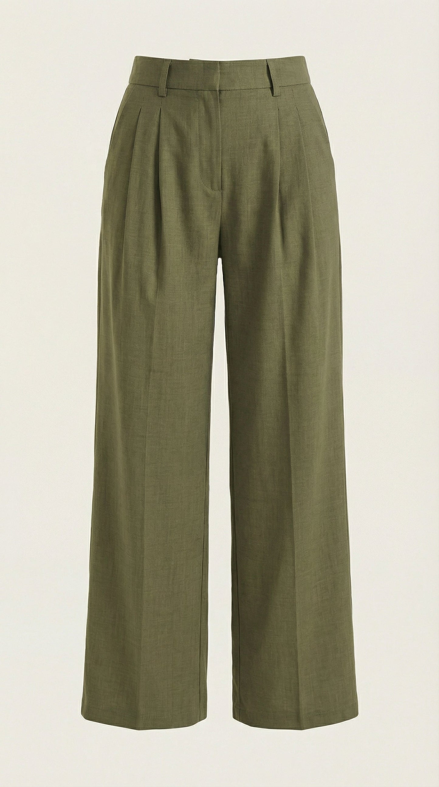 Pantalón Ancho Courtney de Mezcla de Lino