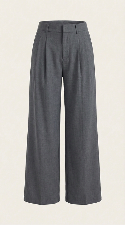 Pantalón Ancho Courtney de Mezcla de Lino