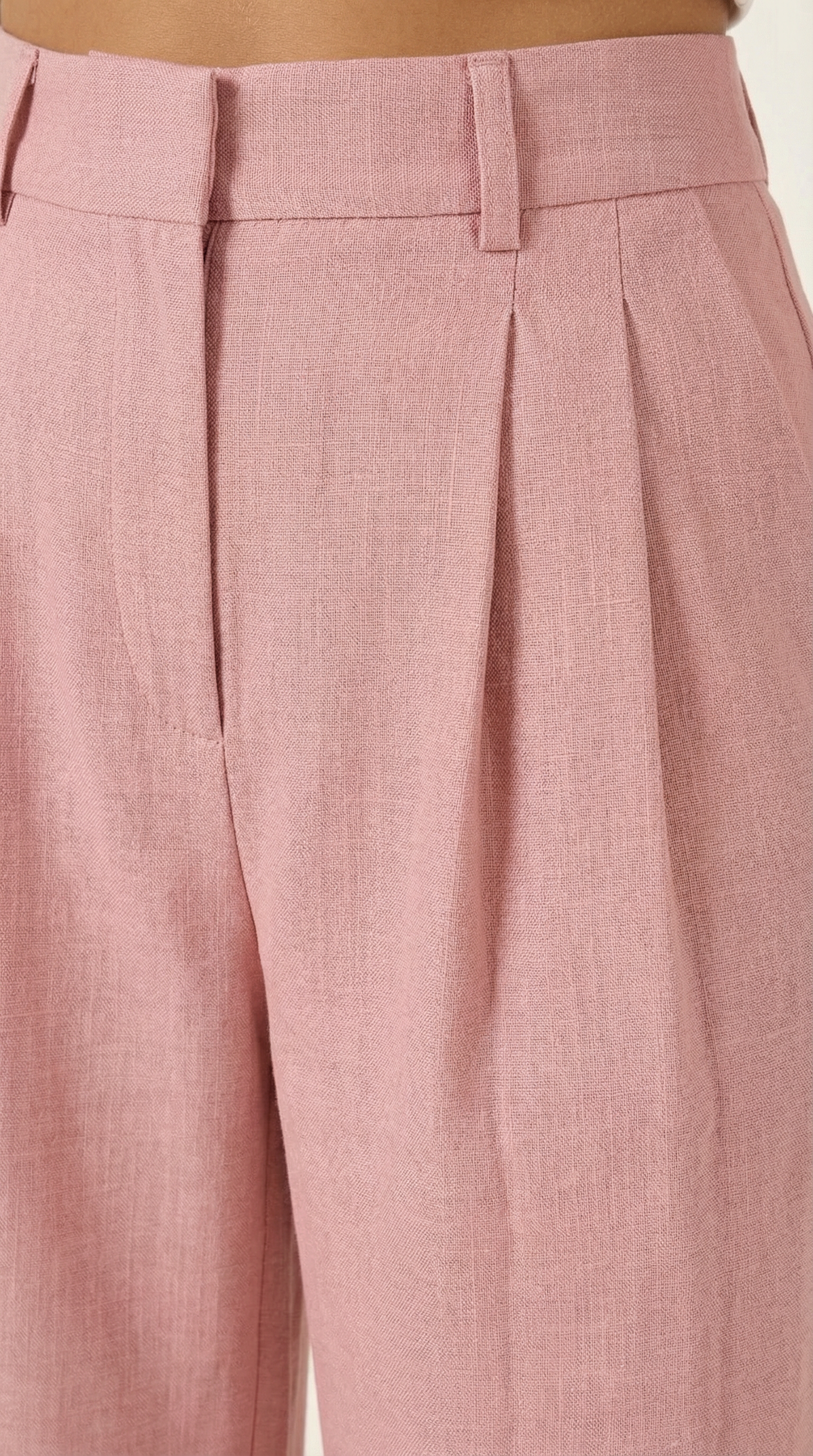 Pantalón Ancho Courtney de Mezcla de Lino