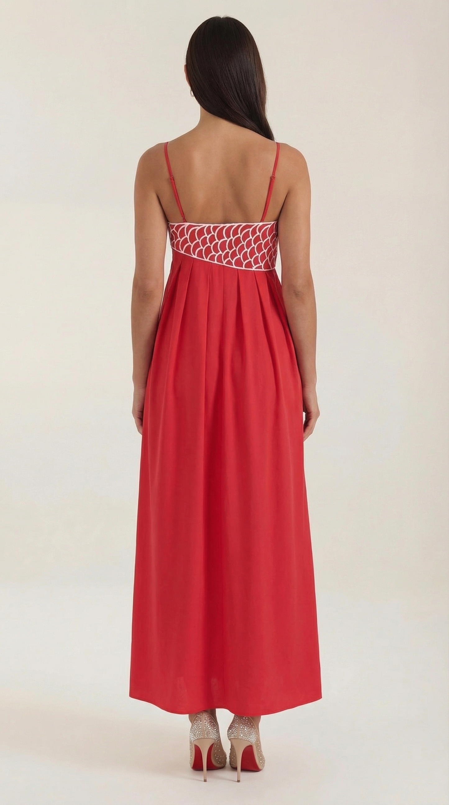 Vestido Maxi Deborah con Motivo de Pez