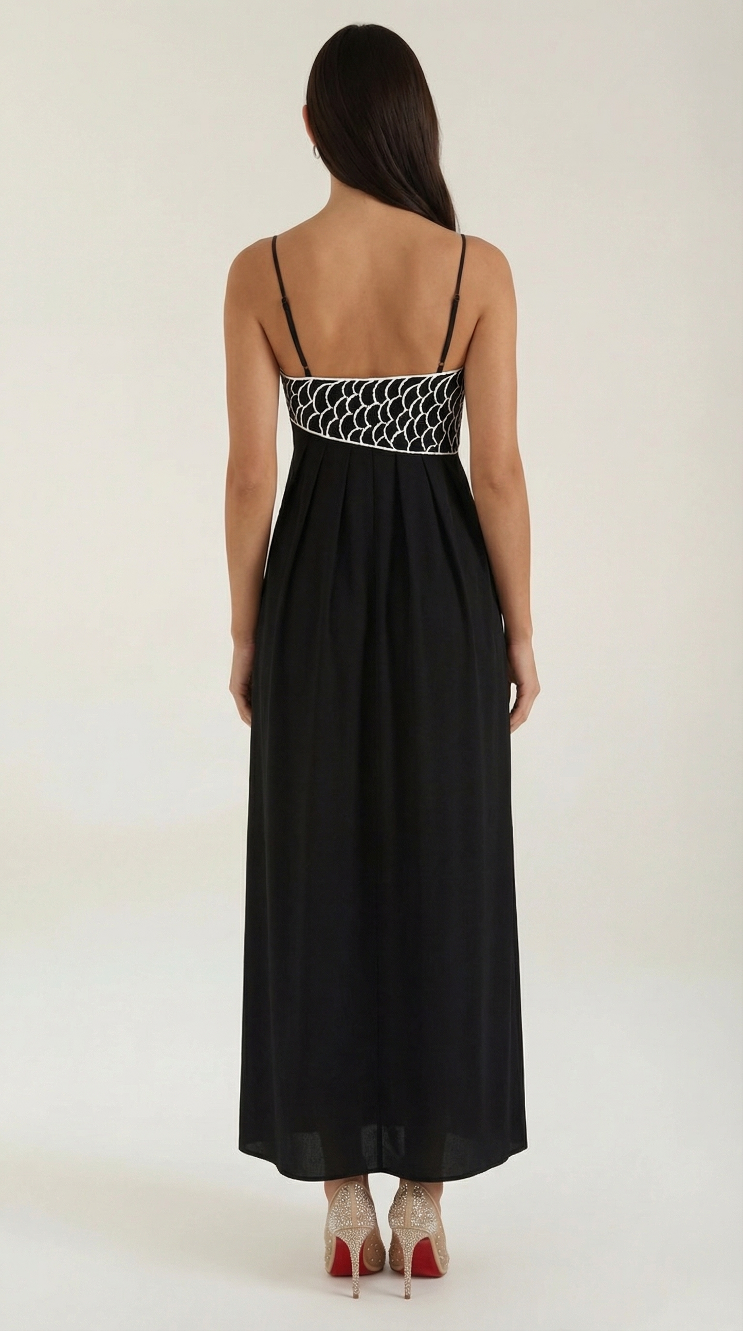Vestido Maxi Deborah con Motivo de Pez