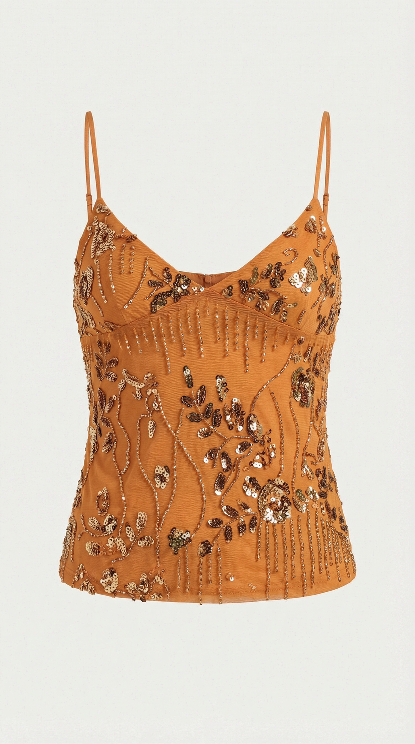 Top Dottie de Lentejuelas con Escote en V
