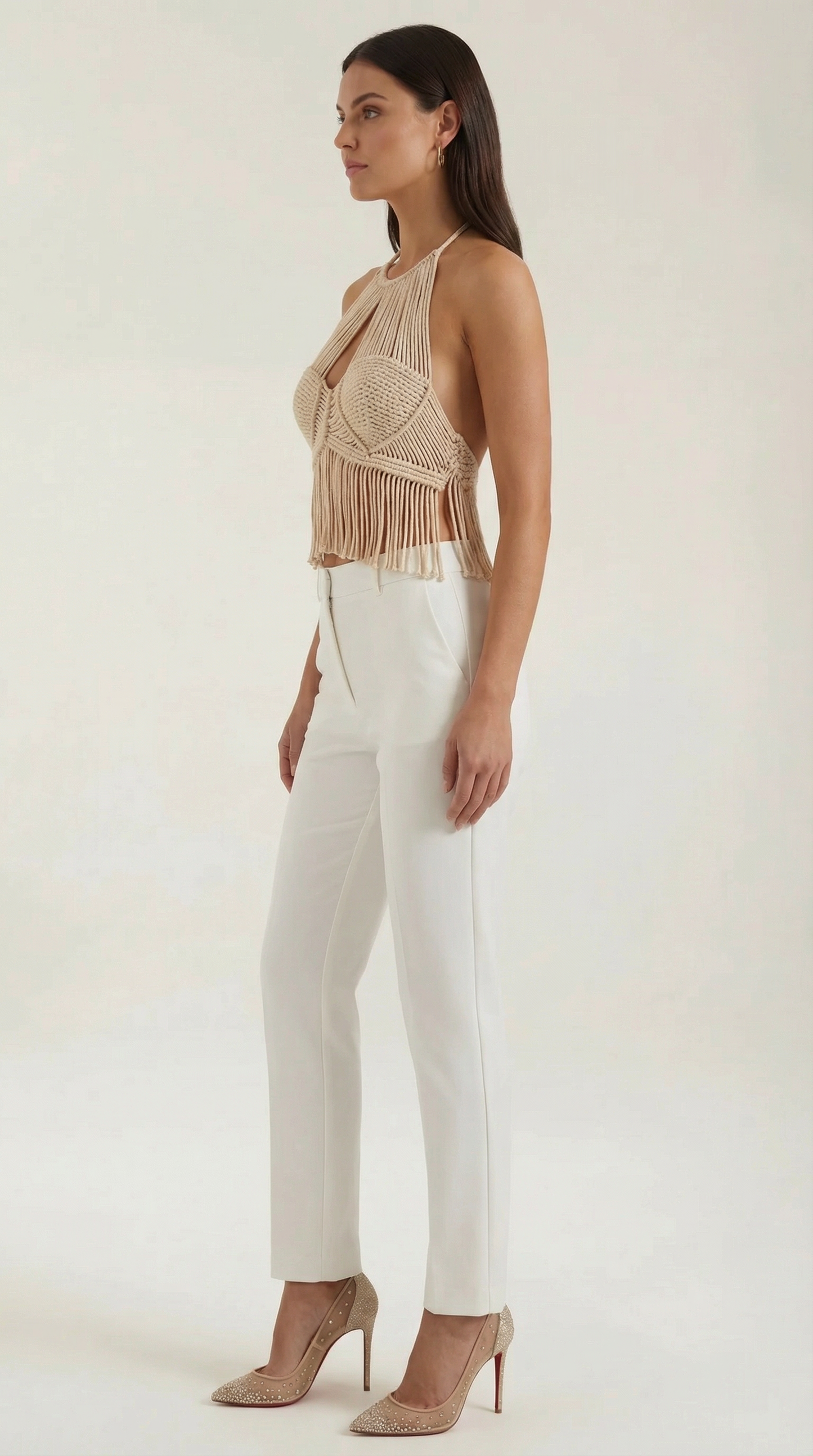 Top Francine de Crochet con Escote Halter