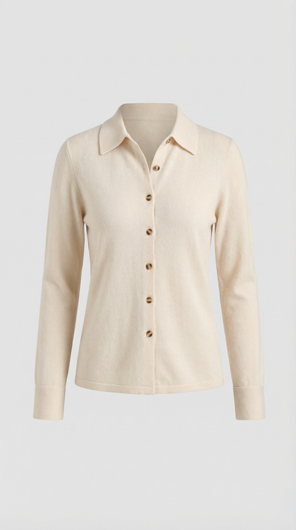 Top Gladys de Punto con Cuello Polo