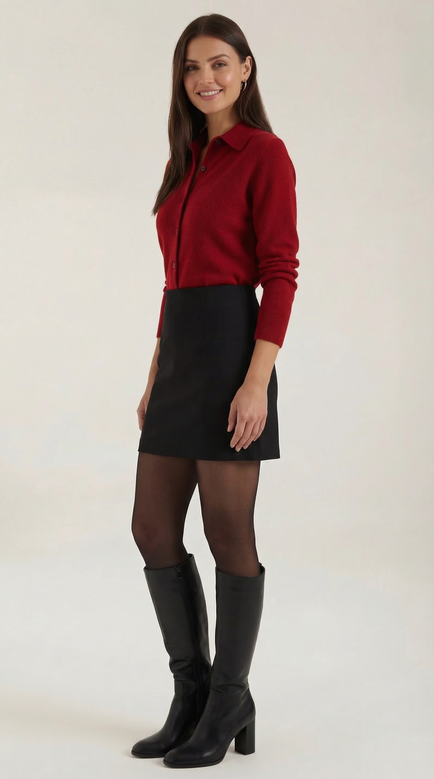 Top Gladys de Punto con Cuello Polo