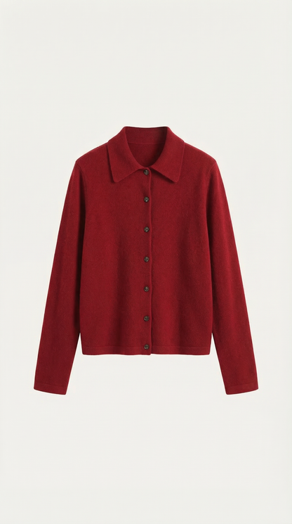 Top Gladys de Punto con Cuello Polo