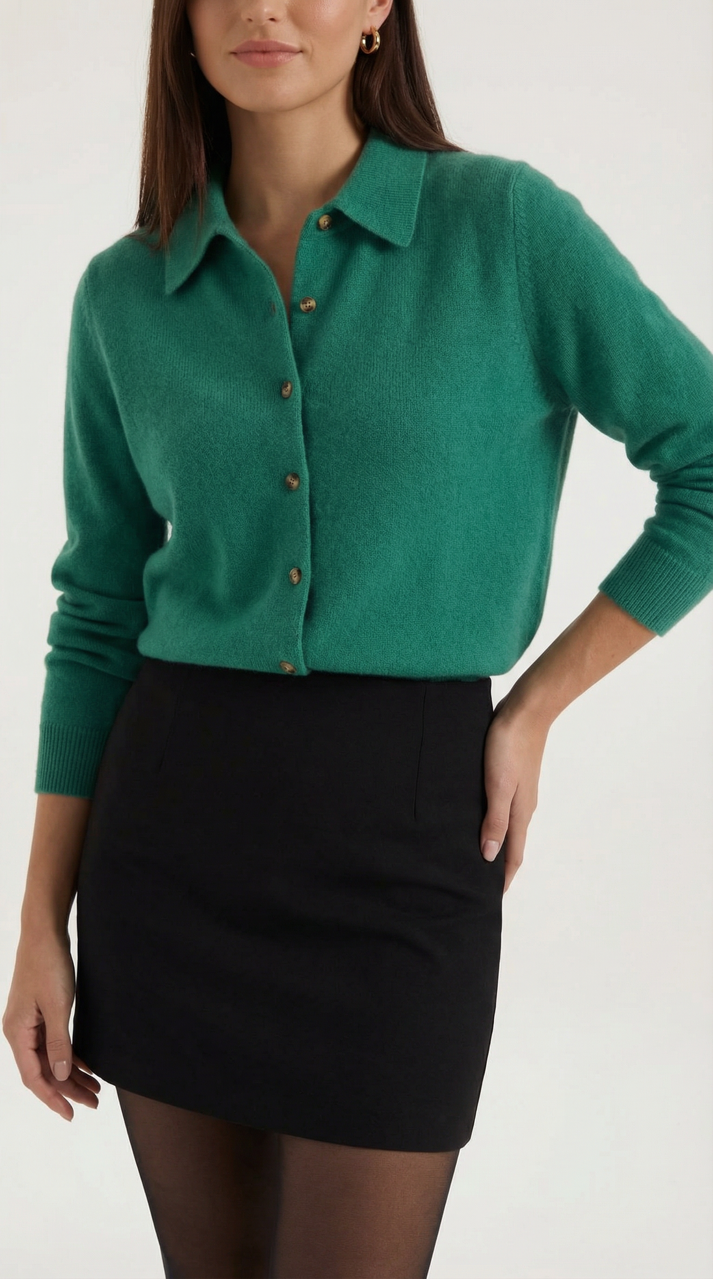 Top Gladys de Punto con Cuello Polo