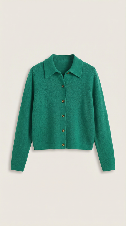 Top Gladys de Punto con Cuello Polo