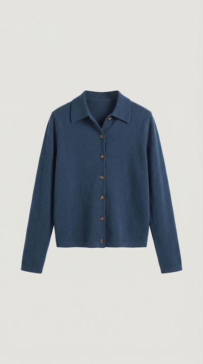 Top Gladys de Punto con Cuello Polo