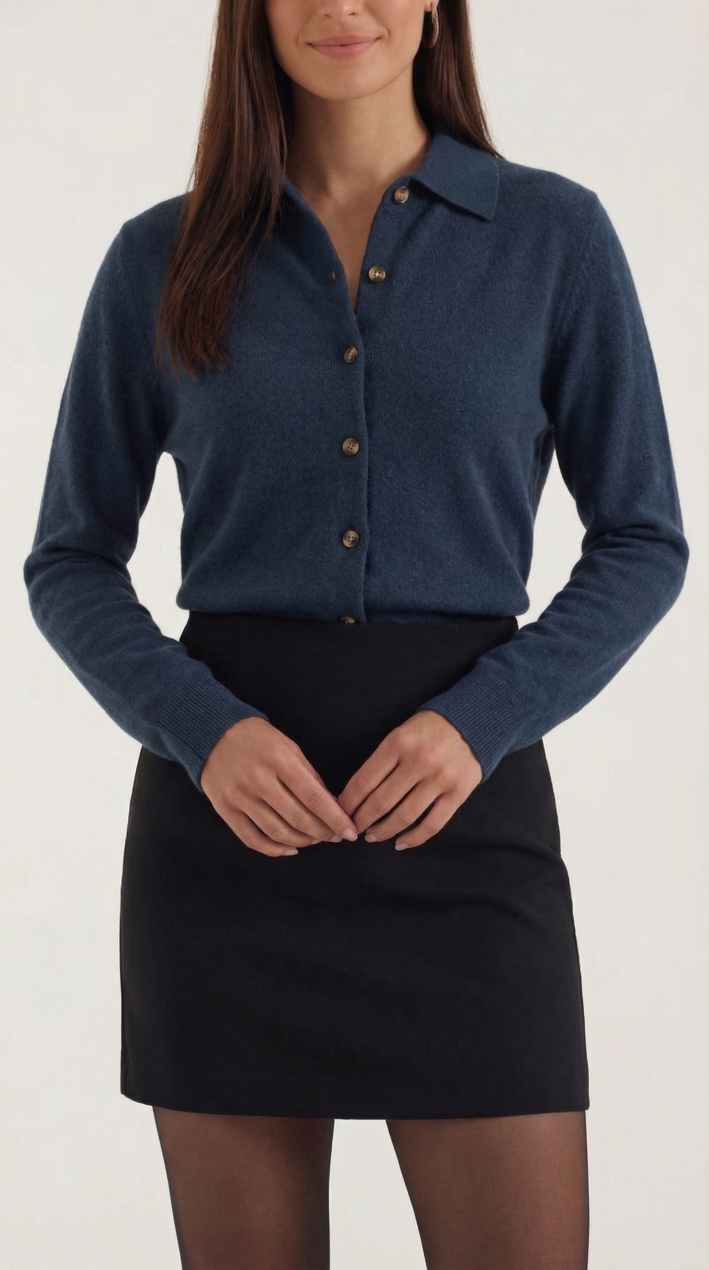 Top Gladys de Punto con Cuello Polo
