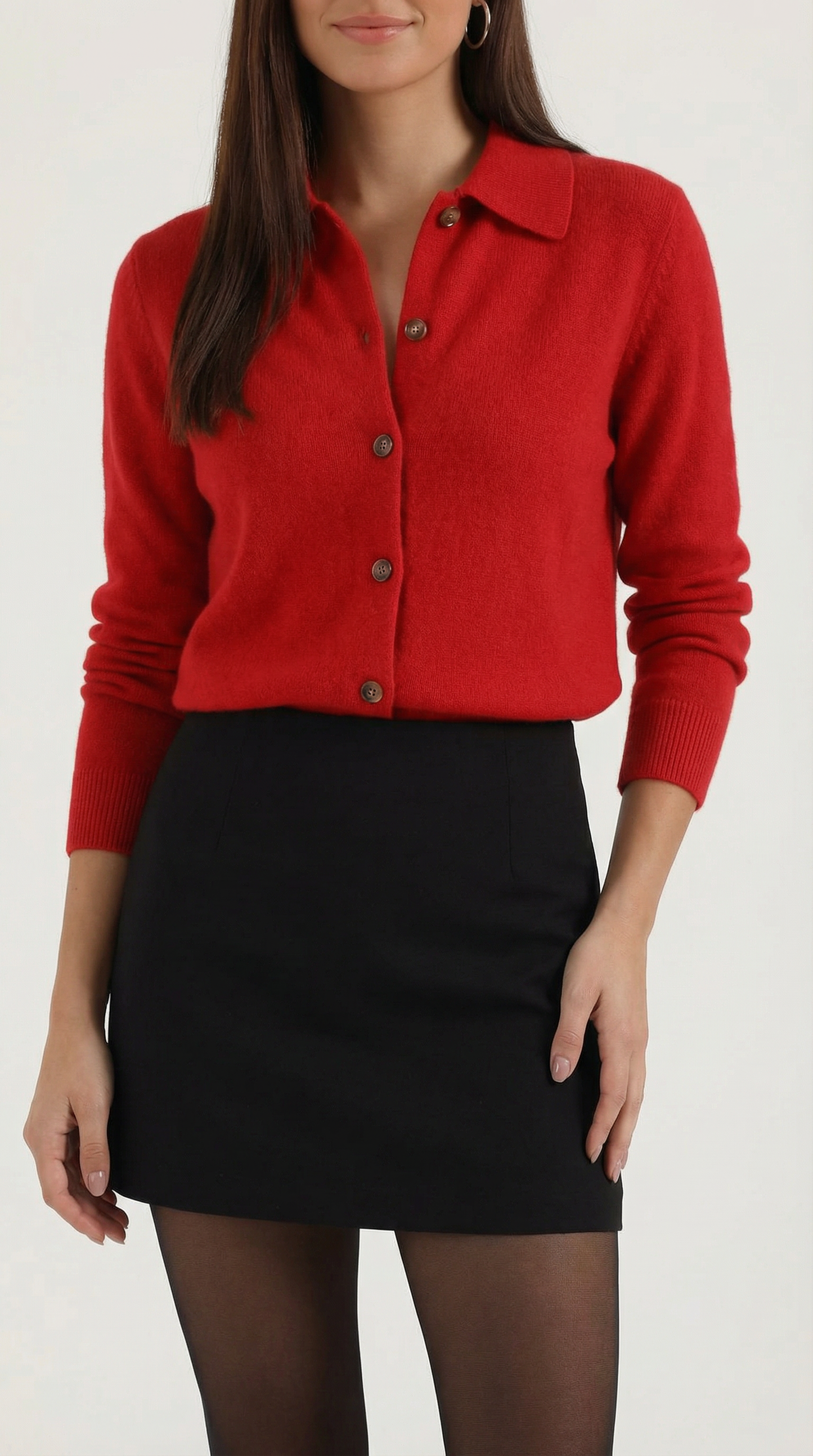 Top Gladys de Punto con Cuello Polo