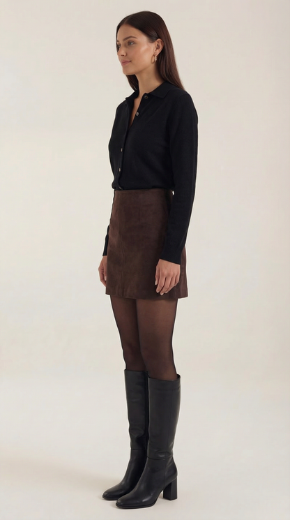 Top Gladys de Punto con Cuello Polo